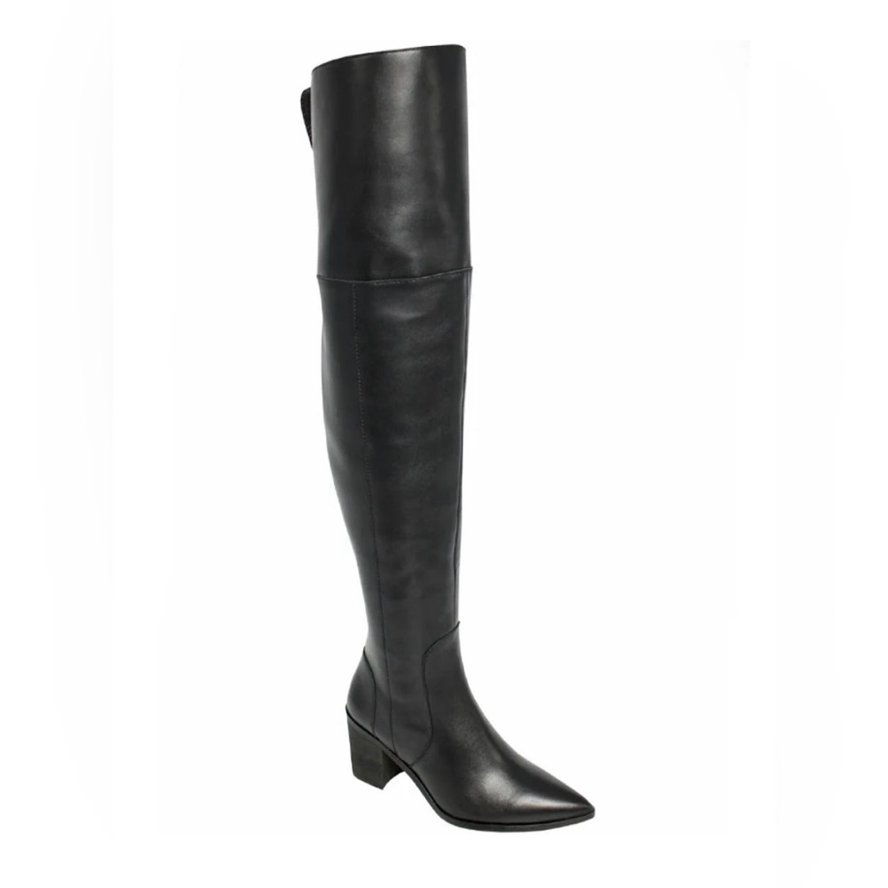 Over the knee/thigh leather “Elda” boots